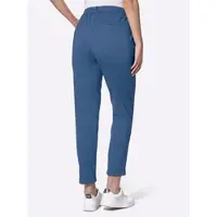 Inspirationen Jogger Pants , Damen, Gr. 54, Normalgrößen, blau (jeansblau), 58% Viskose, 36% Polyamid, 6% Elasthan, unifarben, Hosen Jogger Pants