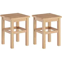 Erst-Holz Hocker Holzhocker Sitzhocker Buche massiv natur ohne Lehne V-90.71-46Doppelpack