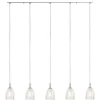 Brilliant Pendelleuchte Malt Chrom Glas/Metall max. 5 x 33W G9 dimmbar