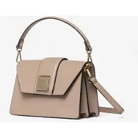 Marc Ellis Schultertasche von , aus 100% Rindsleder, Beige/Nude, elegant und vielseitig