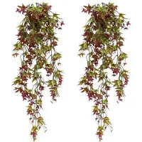 OEM Herbstliche Kunstschaumblüten, 2 Stück, Dekorative Elemente, 70 cm, für Wohnräume, Außenbereich, Hochzeit und Feiern