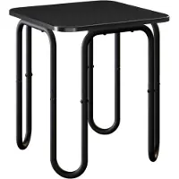 Syfax Couchtisch Schwarz 40 x 40 x 45 cm Holzwerkstoff