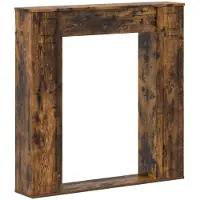 Syfax Kaminumrandung Raucheiche 100 x 20 x 100 cm Holzwerkstoff