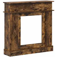 Syfax Kaminumrandung Raucheiche 102 x 26 x 100 cm Holzwerkstoff