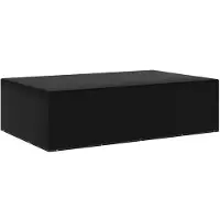 OEM Gartenmöbelabdeckung - Abdeckung für Lounge-Set - 205 x 325 x 90 cm - Schwarz PE - UV-beständig & Fadengeschützt - Mit 12 Augen und Verschlussfaden
