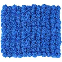 OEM Herbruikbare Kunstrozen-Blüten für Hochzeit - DIY Dekoration - Blauw - Schmuckrosen - 144 Stück - 1,5 x 2,5 cm