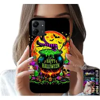 Inny producent Hülle für Xiaomi Redmi 13C 4G - Hexenbesen, Kessel, Zauberstab, Halloween, Glasdesign
