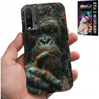 Inny producent Hülle für Xiaomi Redmi 9T - Affe, kleines Affenkind, Gorilla, Tiere + Schutzglas