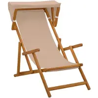 vidaXL Liegestuhl 2 stk. 3 Position Massives Eukalyptus Holz Taupe