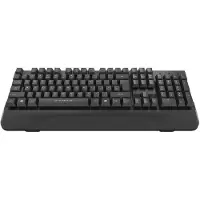 Vivanco VIVancoANSI-Tastatur Mit Handballenauflage, Kabelgebunden Mit 1,5 M USB-A-Kabel, 104 Tasten, Englisches Layout