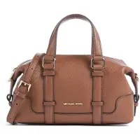 Michael Kors Umhängetasche aus Leder, Modell Teddi Mini, in Cognac-Farbe