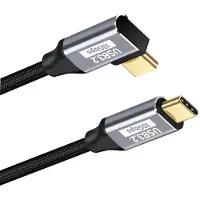 INF Rechtwinkliges Type-C-zu-Type-C PD 100W Kabel, Nylon, Aluminium 3 m