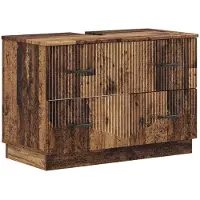vidaXL Waschbeckenschrank HOORN Altholz 82 x 41 x 56 cm Holzwerkstoff