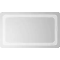 vidaXL LED-Badezimmerspiegel Transparent 50 x 30 cm Gehärtetes Glas