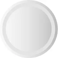 vidaXL LED-Badezimmerspiegel Transparent Ø 40 cm Gehärtetes Glas