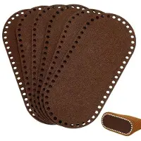 OEM Handgefertigte, ovale Filztasche – 6 Stück – Elegantes Vintage-Design – Langlebiges Filz – Tragetasche zum Selbstgestalten