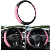 OEM Auto-Steuersitzbezug, weiches Imitatieleer, 37-38 cm Durchmesser, schützt vor Schmutz und Kratzern, modisch und glänzend, leicht zu reinigen