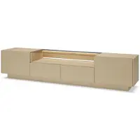 Furnlux Classic FURNLUX Tv-ständer Hiro B Beige 203 Cm / Hauptfarbe: Beige / Abmessungen: 203 x 44 x 40 cm
