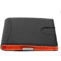 OEM RFID-schutzende Geldbörse für Männer - 10 Kartenfächer - PU/Kohlenstofffaser - 11,5 x 8,5 x 2 cm