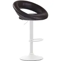 BellaFurn Olinda Barhocker Kunstleder | Farbe: Braun | Abmessungen: 53x47x80 cm