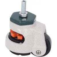 OEM Schwenkbarer Lagerkasten 40mm Außendurchmesser - Verstellbarer Höhe - Gummibasis - Schwerlastelement - Max. Belastbarkeit 400kg - Werkbankrollen