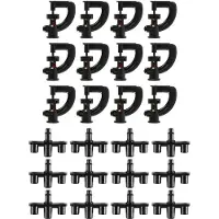 OEM Garten-Sprühgerät 12er-Pack - 360-Grad-Drehkopf - Kunststoff - Irrigationssystem ohne Tote Winkel - Sprühstrahl 5-6 Meter