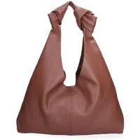 Viola Castellani Damenschultertasche aus echtem Dollarleder Weiß Bianco UNICA 40x42x2 cm