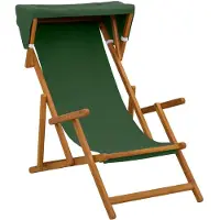 vidaXL Liegestuhl 2 pcs 3 Position Massives Eukalyptus Holz Grün
