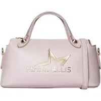 Marc Ellis Damen Schultertasche Weiß Polyurethan Deep Bag Bianco UNICA 27x15x13 cm LAURYN SY-WHITE