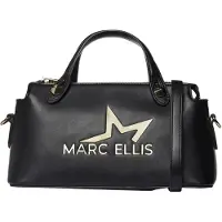 Marc Ellis Damen Schultertasche Weiß Polyurethan Deep Bag Bianco UNICA 27x15x13 cm LAURYN SY-WHITE