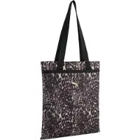 Puma Schultertasche Pop Tote Black - Leopard Aop mehrfarbig