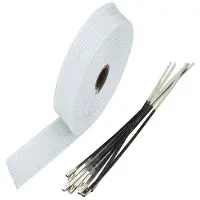 OEM Isolationsband 5m - Thermische Glasvezelband - Verbetering Gasstroom - Hoge Kwaliteit Glasvezel - Motorrad-Warmteband