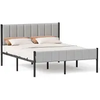 BellaFurn Einzelbettgestell – Plattformbett – Stahl – 500 kg – 207 x 161,5 x 104 cm