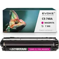 Evoke Toner-Kompatibilkartusche für den HP-Drucker CE740A CE-740A, Magenta, 7.300 Seiten, kompatibel mit LJ CP5225 CP5225DN CP5225N