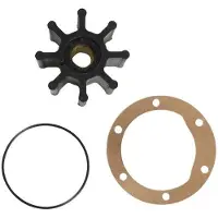 OEM Wasserhahn-Reparaturset - 8-Blätter - Teilnummer 877061 - 65,5mm Länge - Schwarz - für V0LV0 Penta-Motoren - Wasserhahnimpeller