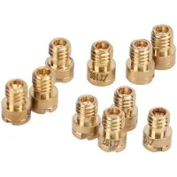 OEM Motorrad-Karburator-Düsen 10 Stks - Karburator-Hauptdüse - Metall-Düsen - GY6 139QMB - Hochwertig