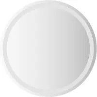 vidaXL LED-Badezimmerspiegel Transparent Ø 60 cm Gehärtetes Glas