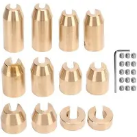OEM Messing Spaken Gewichten - Universell und Wiederverwendbar - Präzise Balance - Set von 12 Stücken - Ideal für Motoren - Stabilisierungsset
