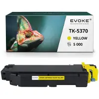 Evoke Toner-Kompatibilkartusche für den Kyocera-Drucker TK5370 Y 1T02YJBNL0 Y, Gelb, 5.000 Seiten, kompatibel mit ECOSYS MA3500cifx, MA3500cix und PA3500cx