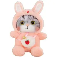 OEM Plüschkatze aus weichem Baumwollstoff - Haltbar - Hunde- und Kinderfreundlich - Mit Kuschelbelag - Weiches Spielzeug - Komfortabeler Freund