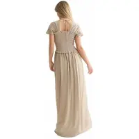 Scotch & Soda Ufu01651t Kurzarm Langes Kleid