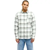 Quiksilver Langarmhemd "Motherfly Plaid", Herren, Gr. L, grün (iceberg grün motherfly), Obermaterial: 100% Baumwolle., Hemden Langarmhemd
