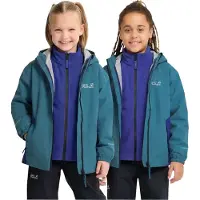 Jack Wolfskin - Kid's Iceland 3in1 Jacket - Doppeljacke Gr 116 türkis