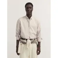 Bugatti Langarmhemd "Modern Fit" Modern Fit Oxford Gestreift Button-Down
