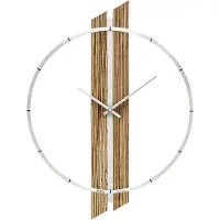 AMS W9606 Wanduhr mit Nussbaum-Holzgehäuse