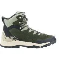 Lowa Explorer GTX Mid wasserdichte und komfortable Herren Wanderschuhe mit griffiger Vibramsohle und Goretex Dunkelgrün/Panna EU 46,5