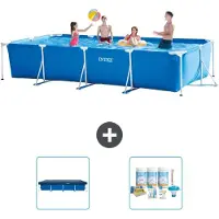 Intex Rechteckiger Frame Pool - 450x220x84 cm - 3-teilig S22358