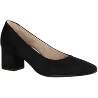 Paul green 3806-006 Pumps, Damen, Schwarz, Leder, - Damenschuhe Modische Pumps / Ballerina, Schwarz, leder (samtziege), absatzh&oumlhe: 45 mm