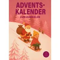 Books on Demand Adventskalender zum Ausmalen für Kinder mit täglich neuem weihnachtlichem Motiv