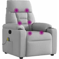 Sonstiges Massagesessel Wolkengrau Stoff